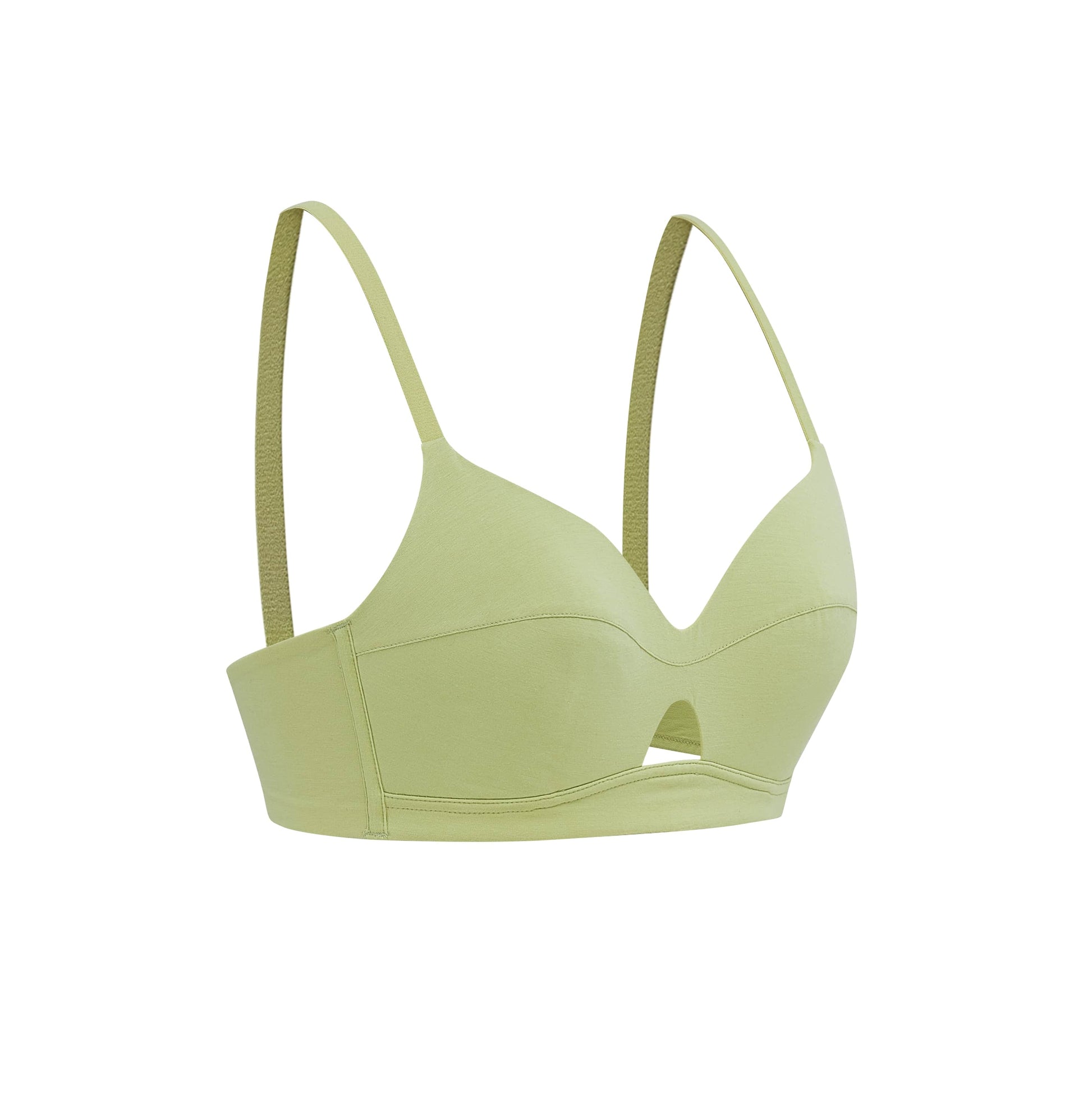 Bra Soft Net Padded Wireless Size: 32-38 Cup: A-C Color: Green