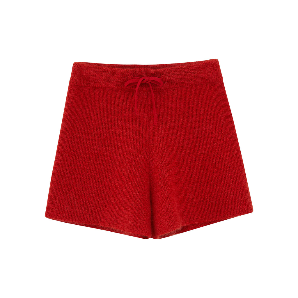 red shorts