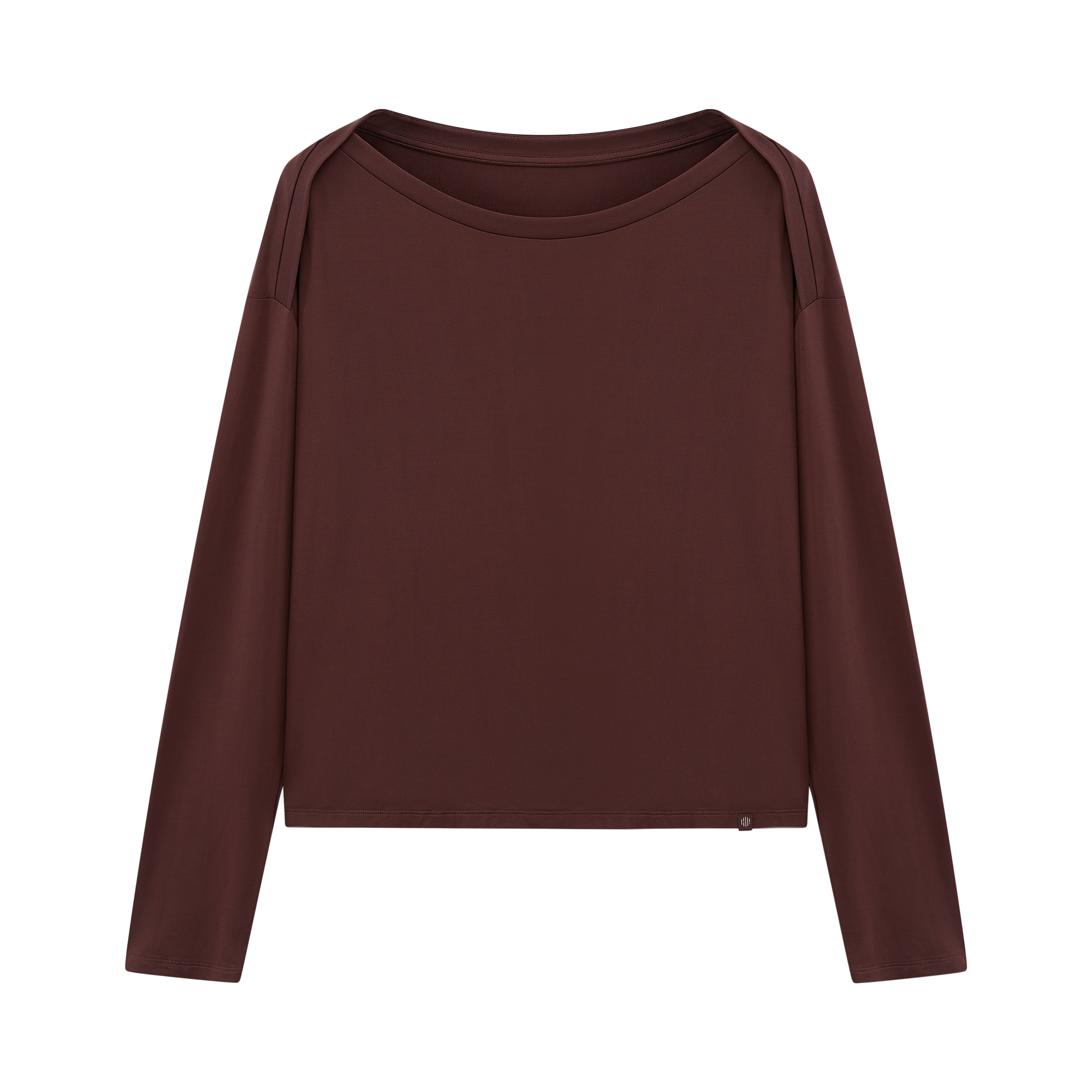 Flat lay of brown top
