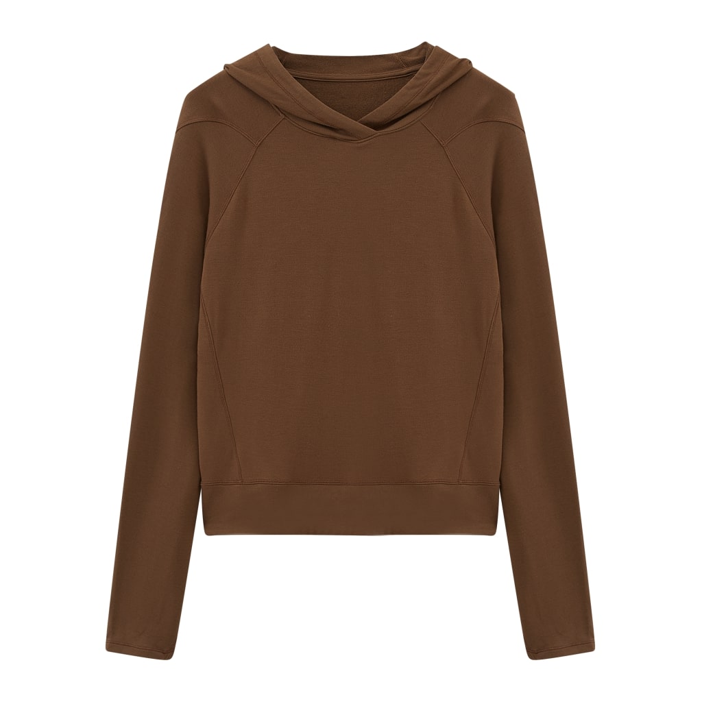 a brown top