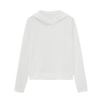 a white top