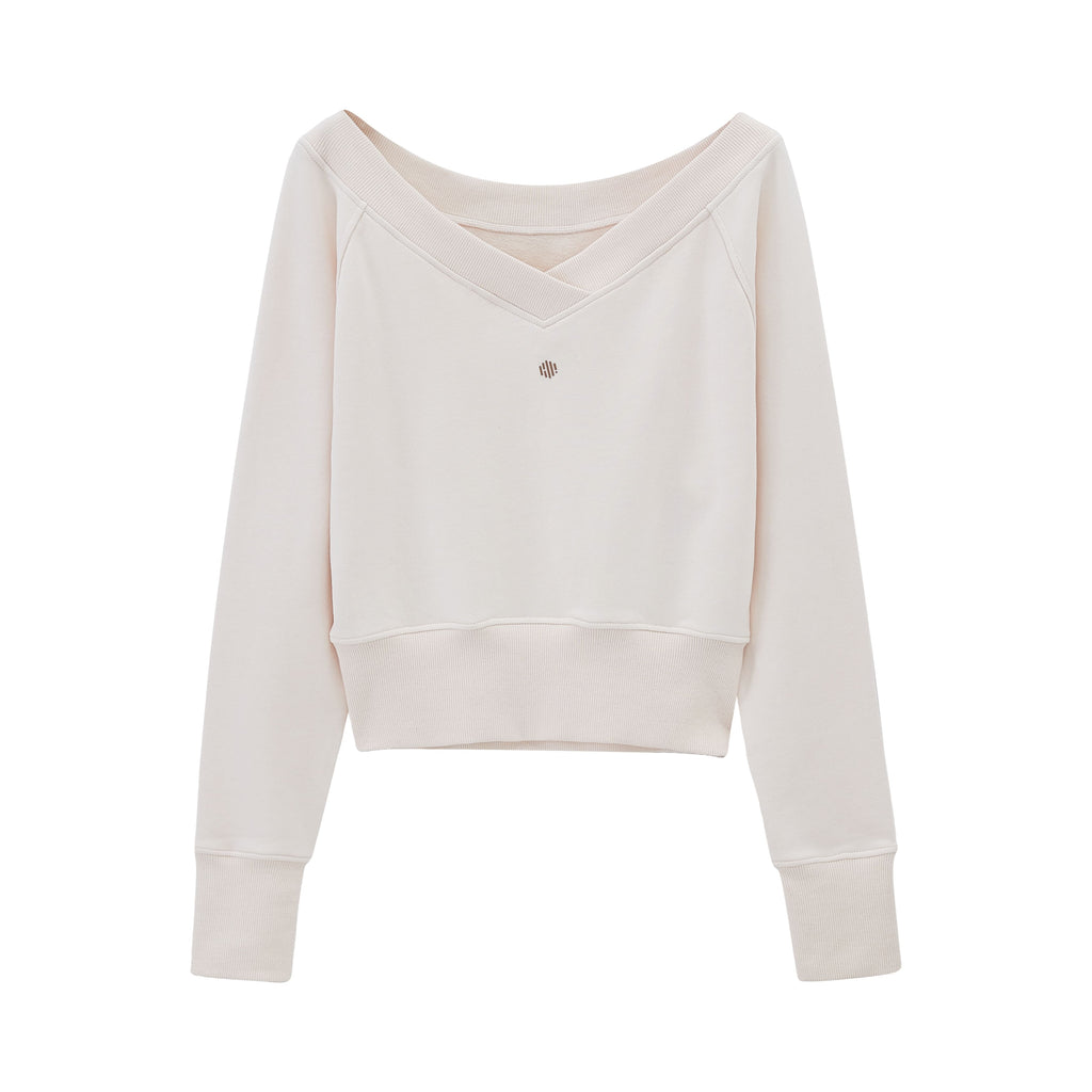 flat lay of white top