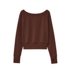 flat lay of brown top