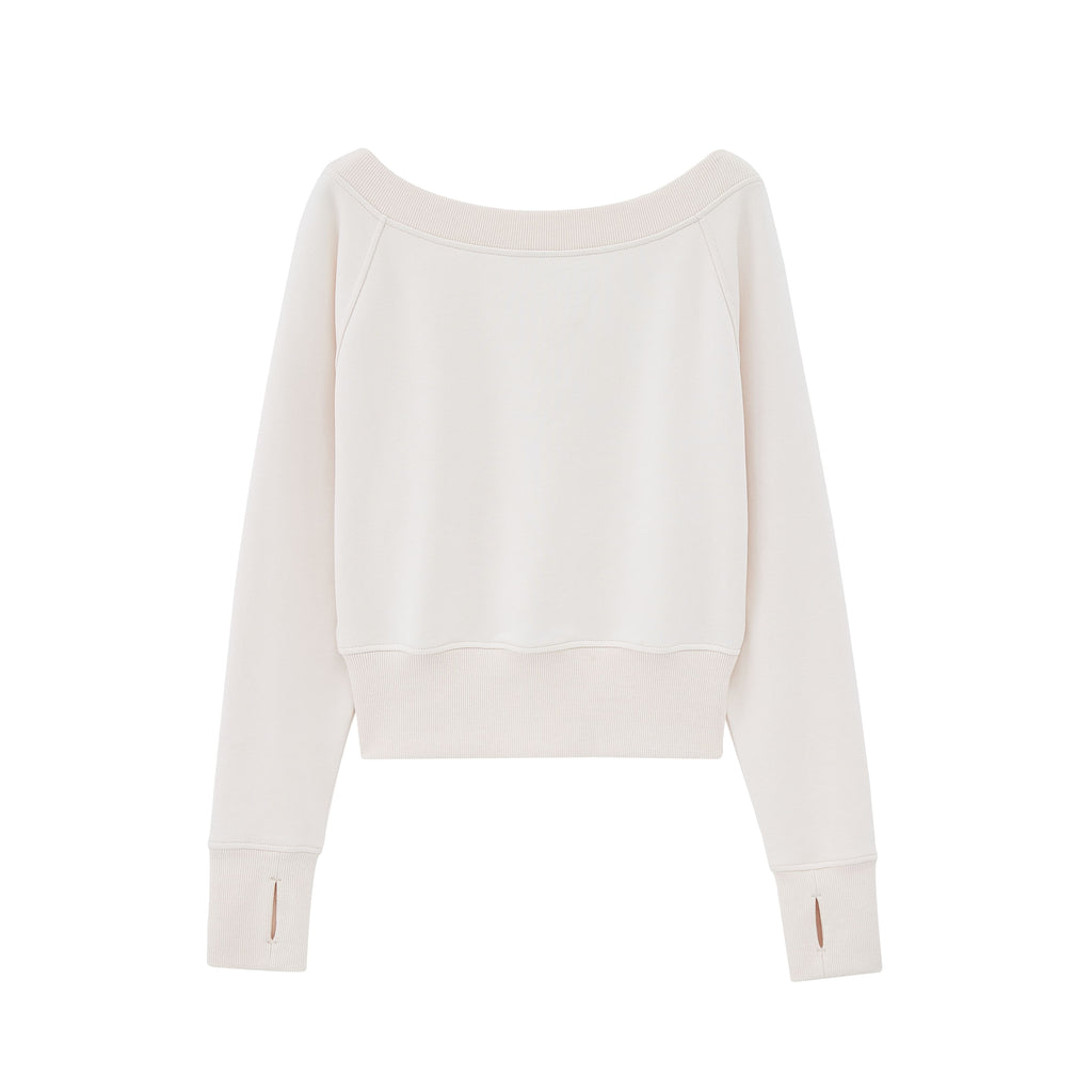 flat lay of white top