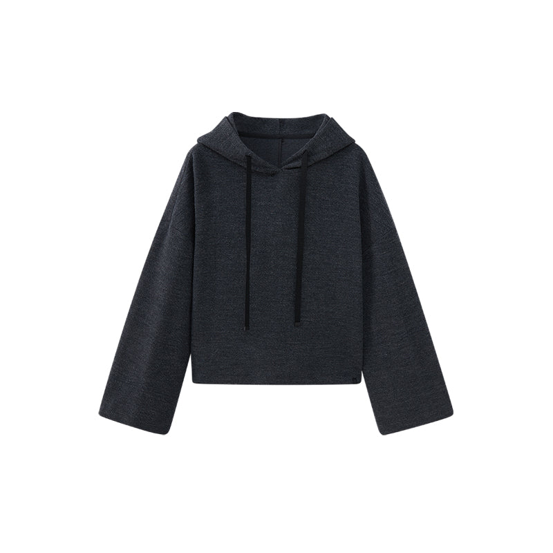 black sweatshirt