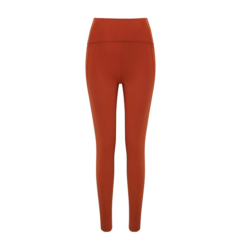 A pair of orange leggings