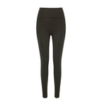 A pair of dark green leggings