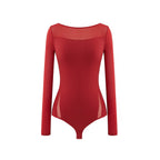 Flay lay of red bodysuit