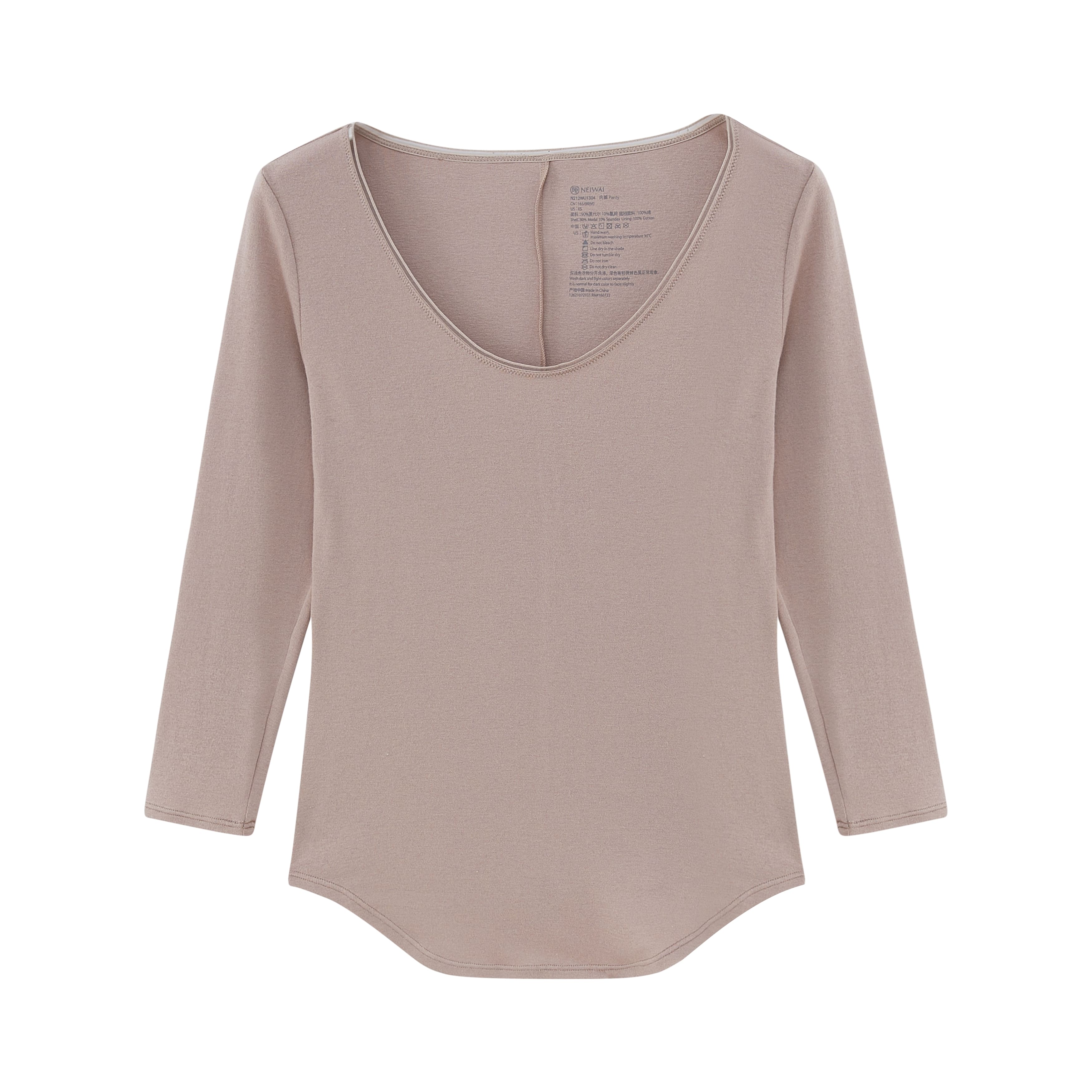 flat lay of chai thermal underwear top