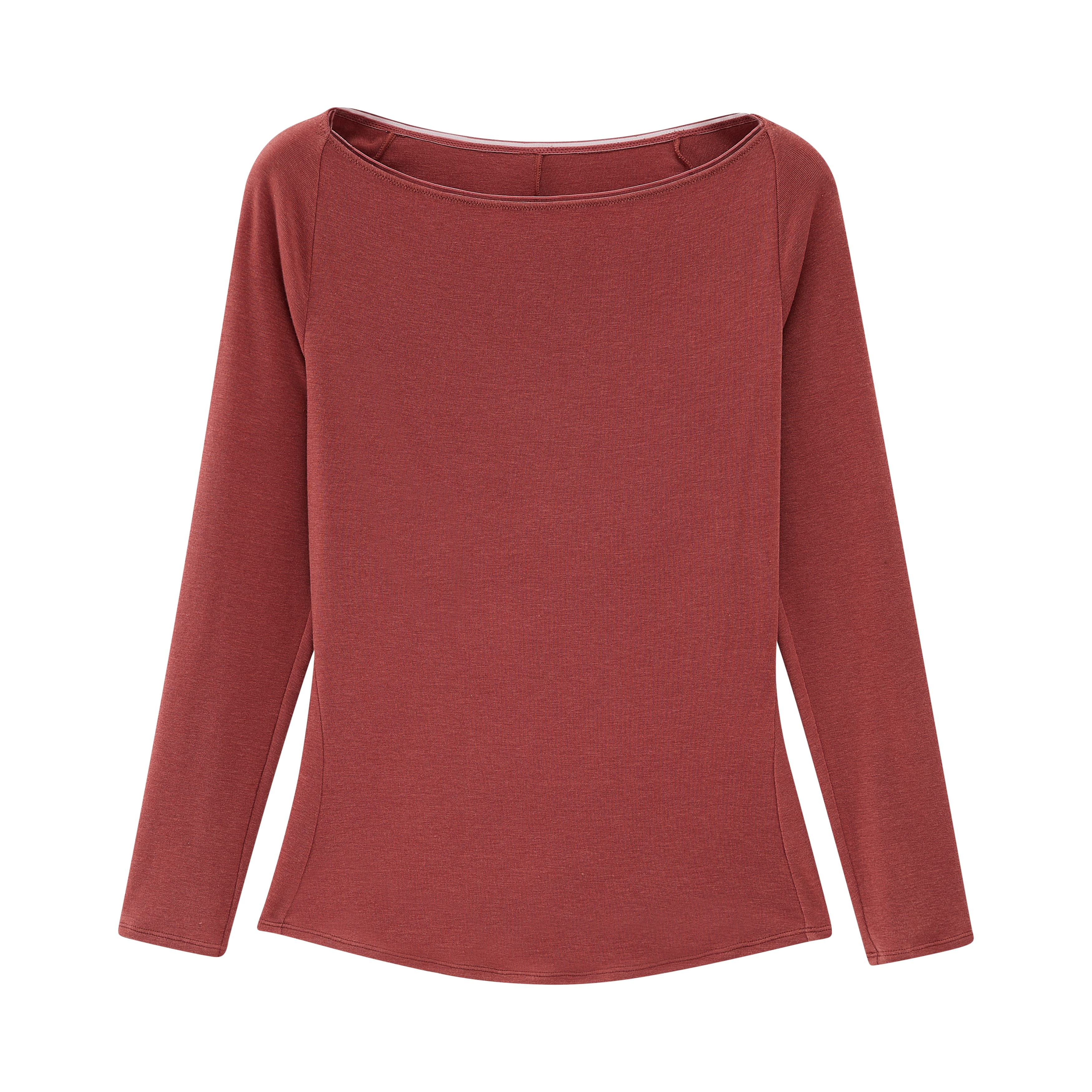 flat lay of red Cashmere Thermal Underwear Top
