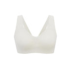 flat lay of white bra