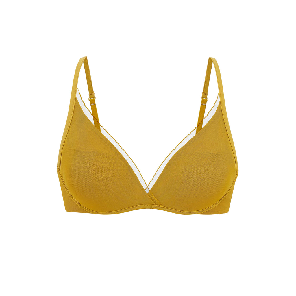 A yellow bra