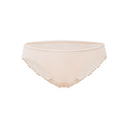 Flat lay of beige underwear