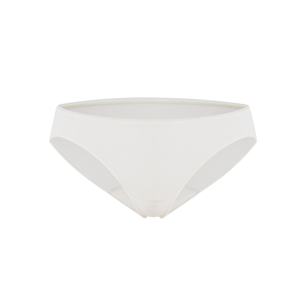 Flat lay of white underwear
