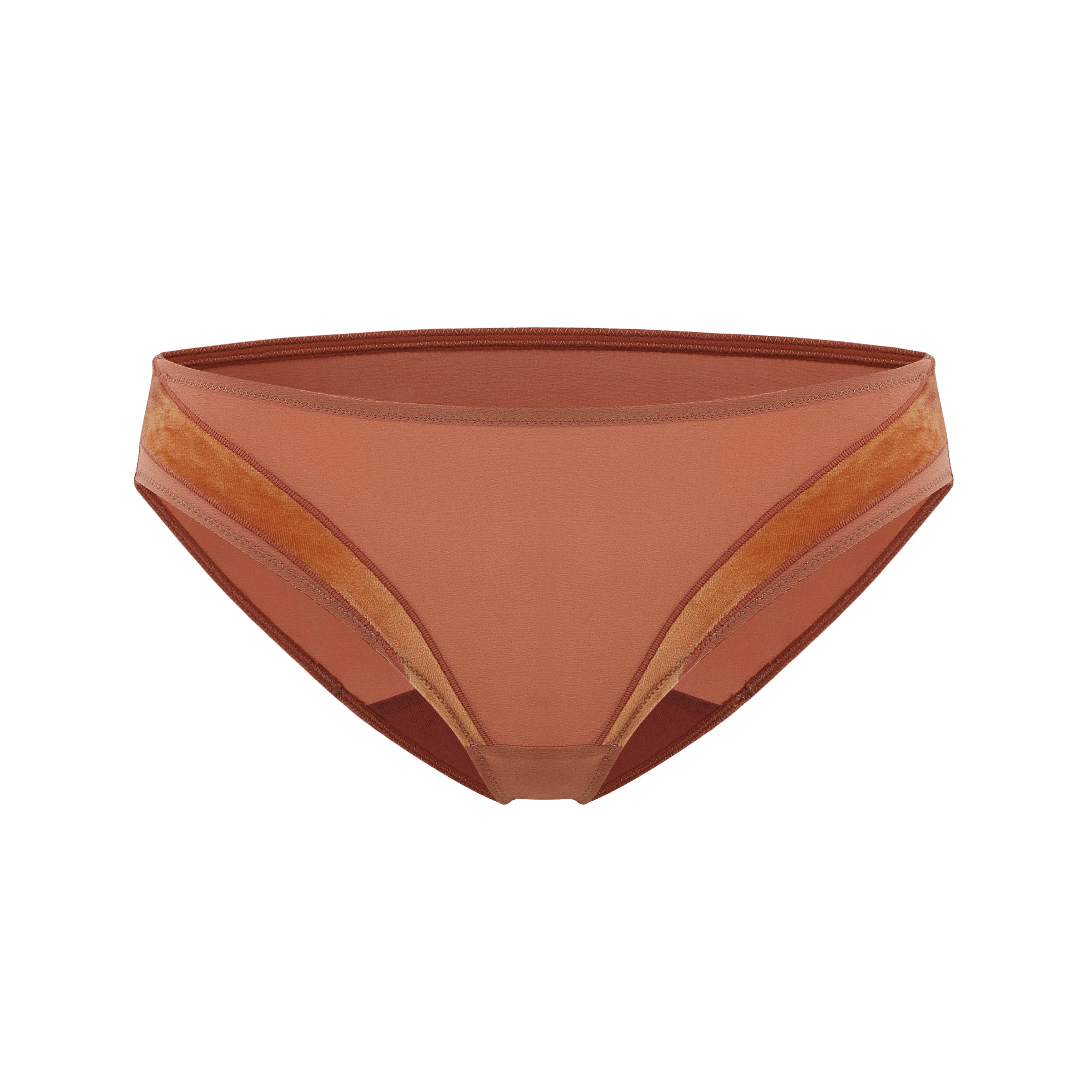 flat lay of orange brief