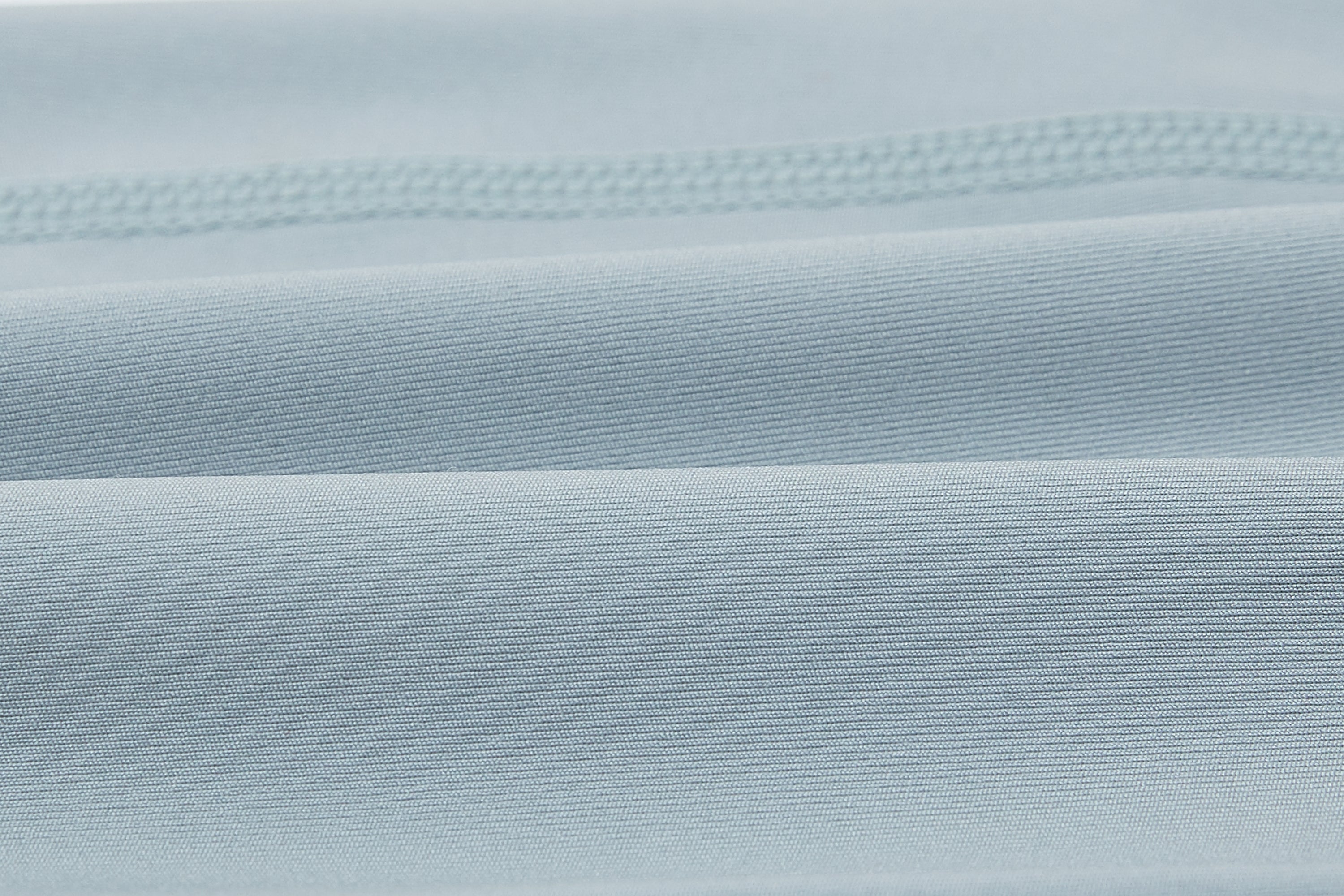 Closeup of aqua fabric