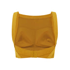 back of yellow bikini top