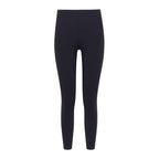 Flat lay of black leggings