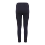 Flat lay of back of black leggings