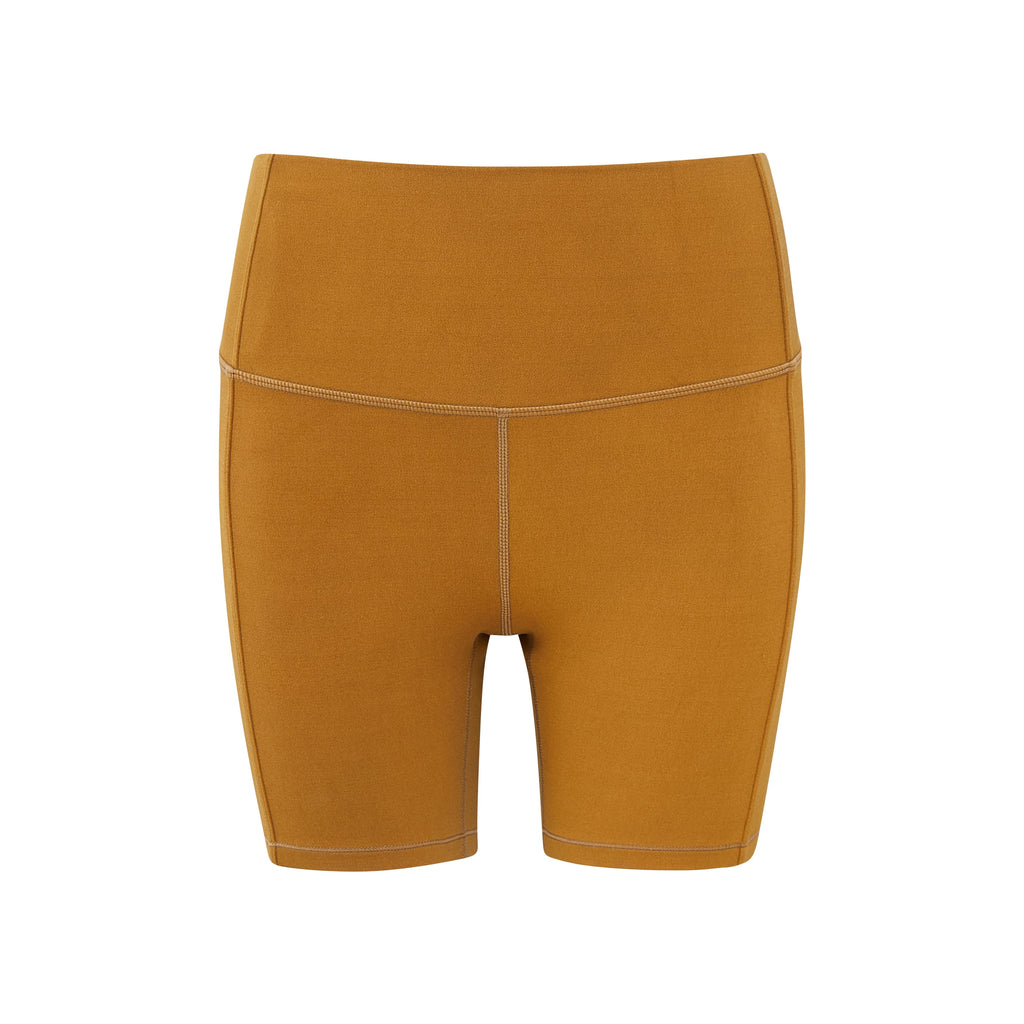a tan sports shorts