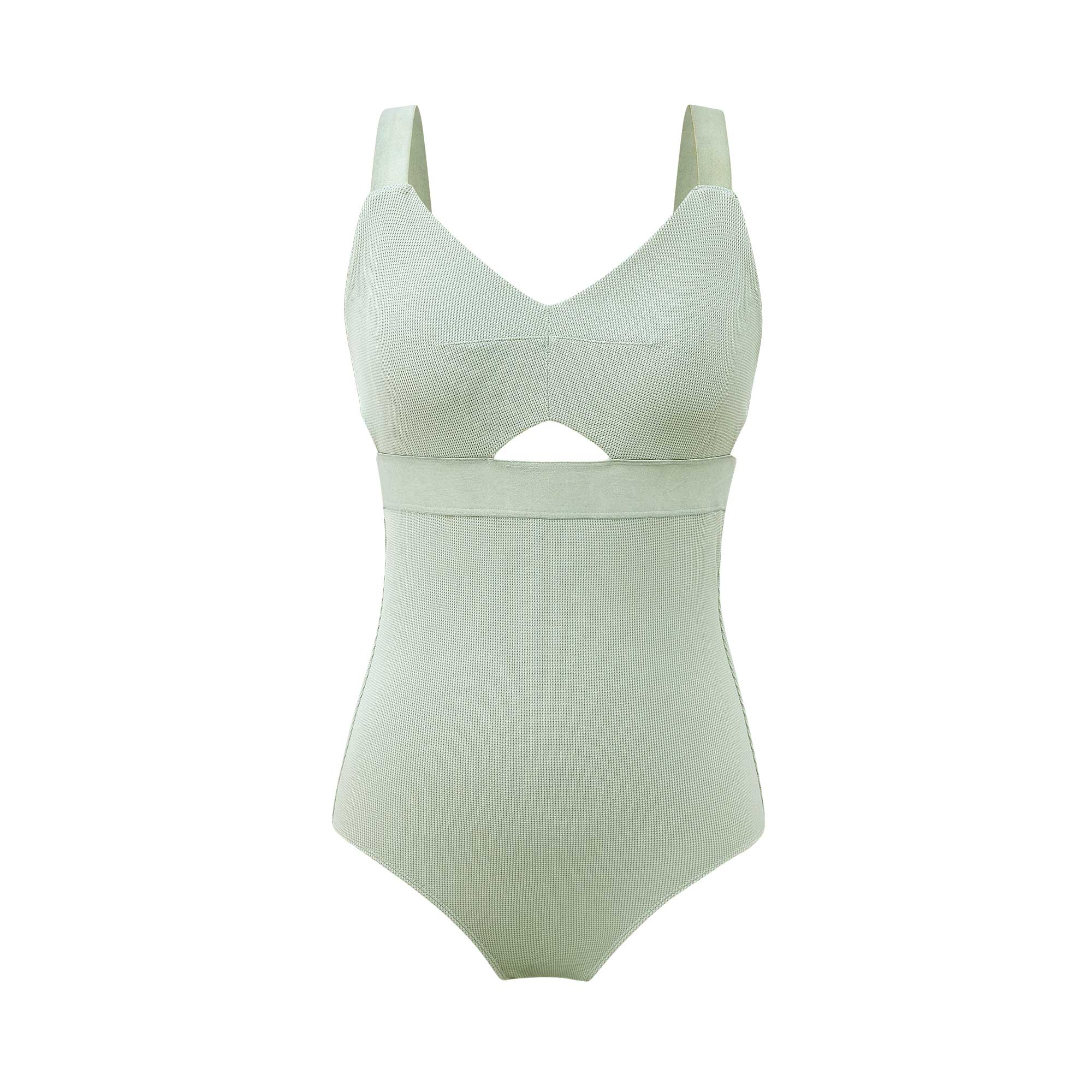 light green swimsuit
