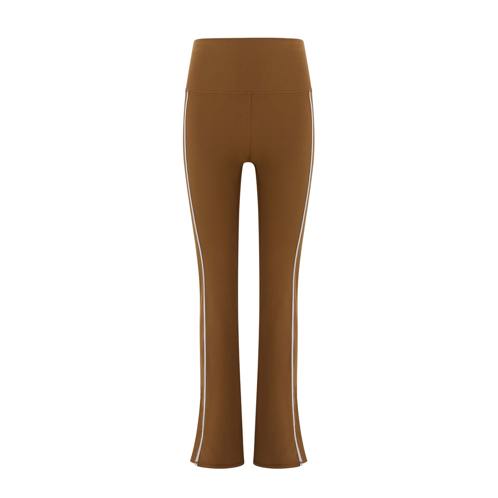 an olive green flare leggings