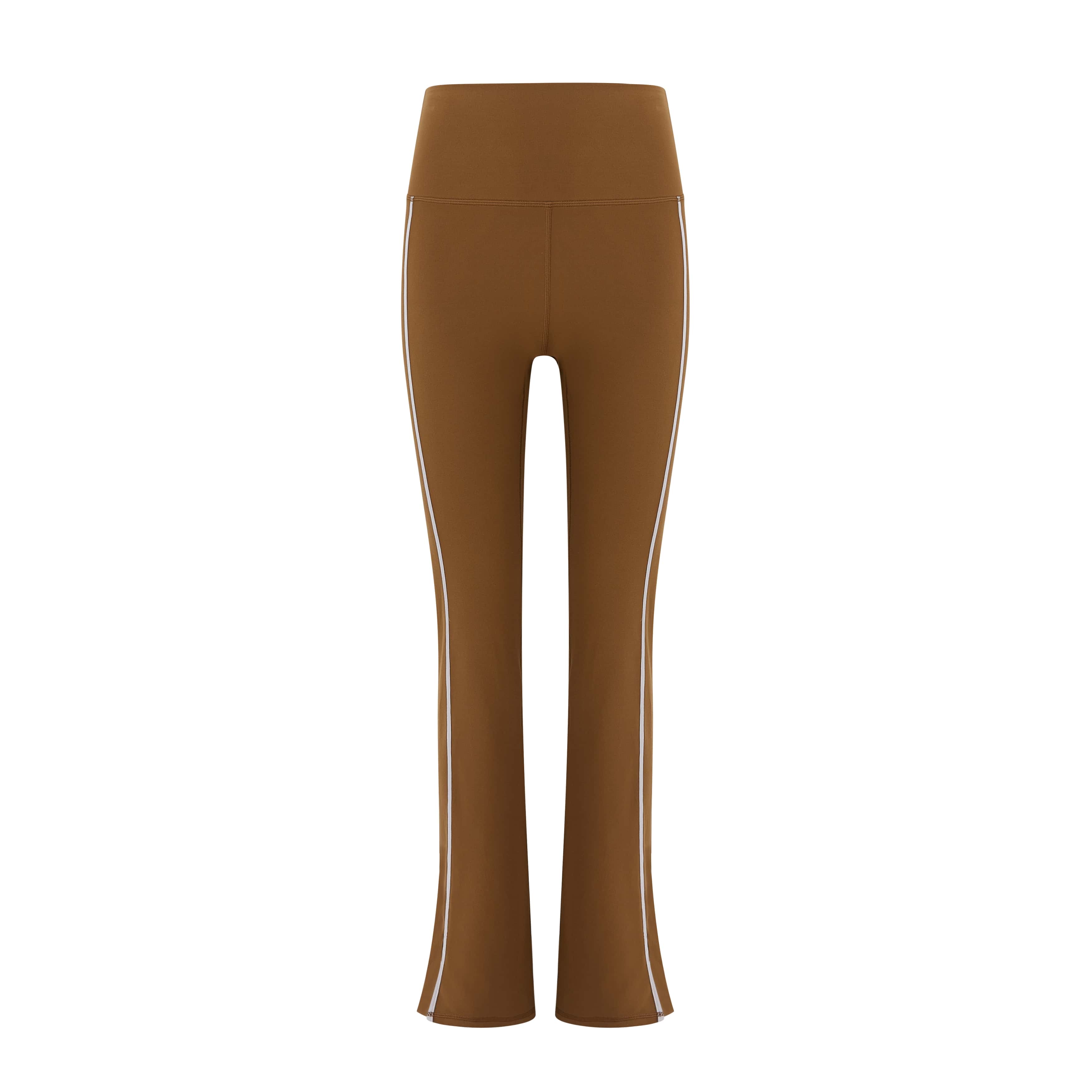 an olive green flare leggings