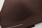 close up of details of brown sports bra