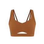 yellow sports bra