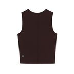 a brown tank from back