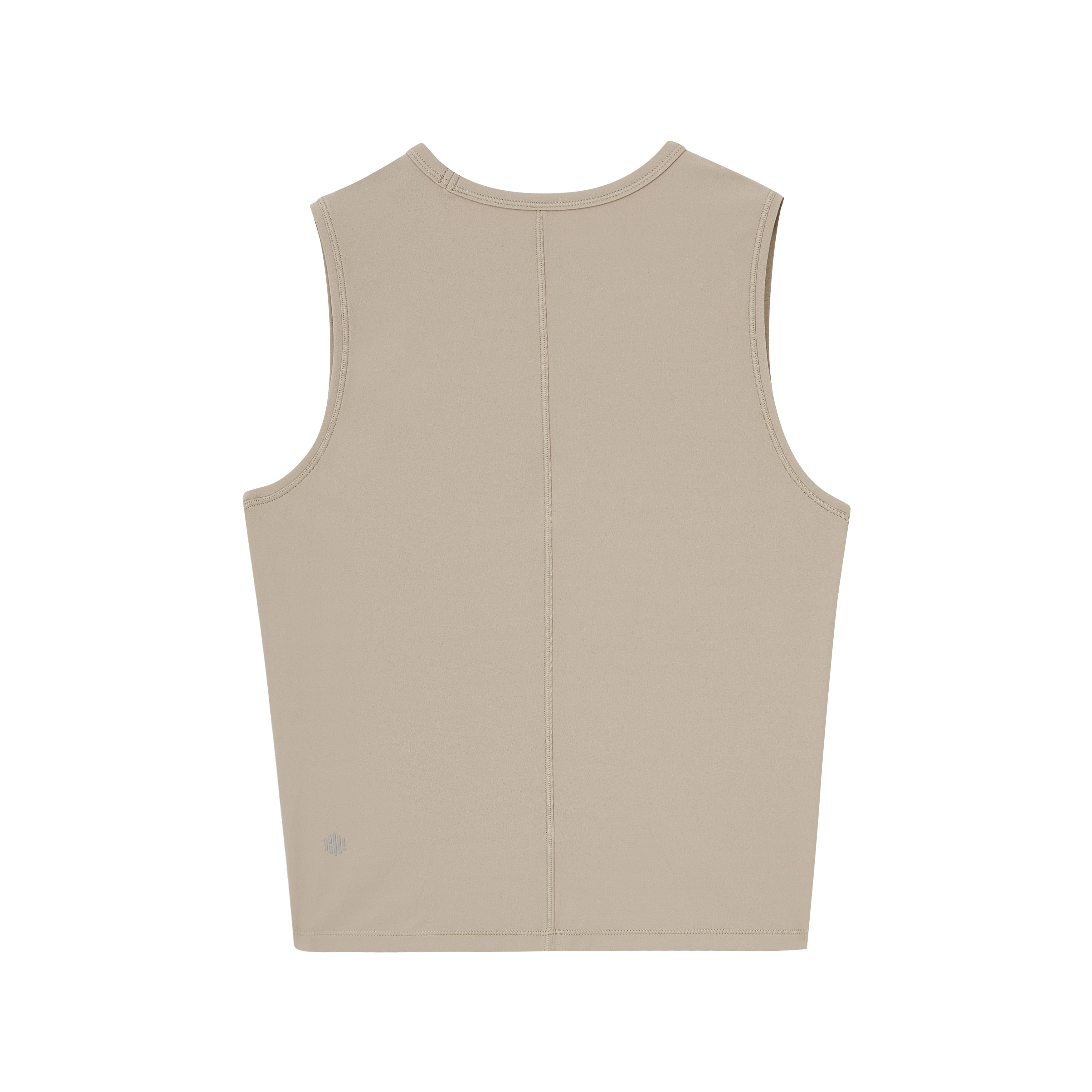 a grey tank from back