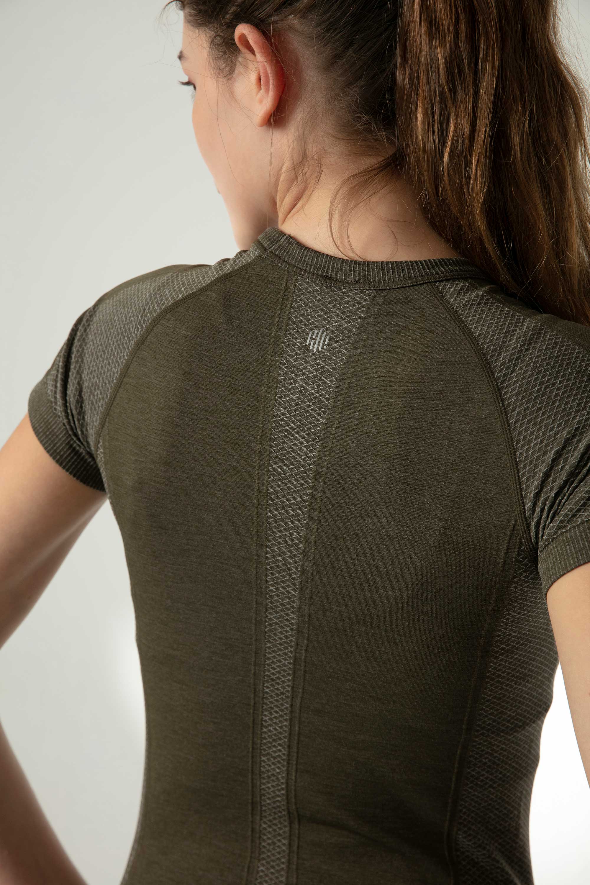 back of green T-Shirt