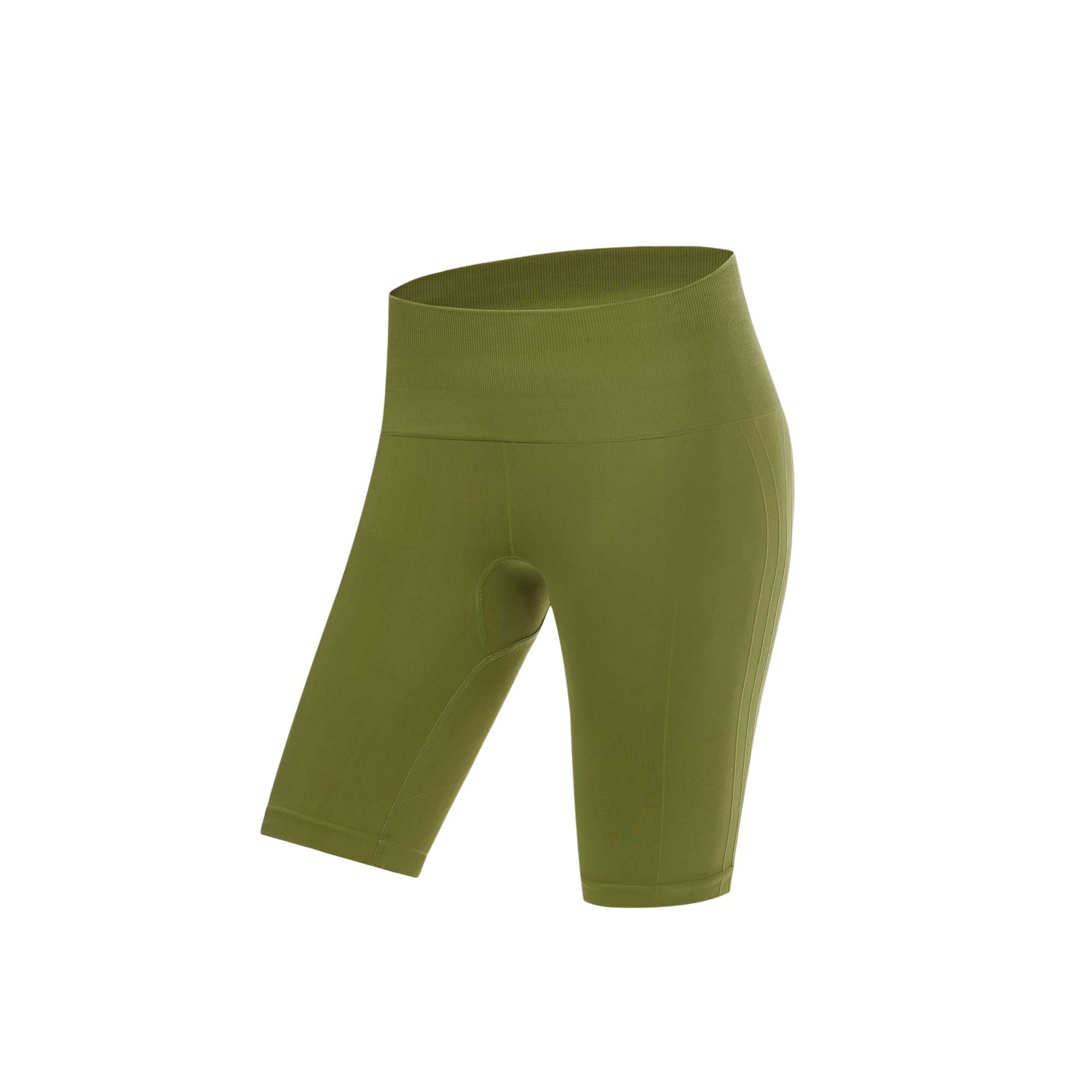 green biker shorts