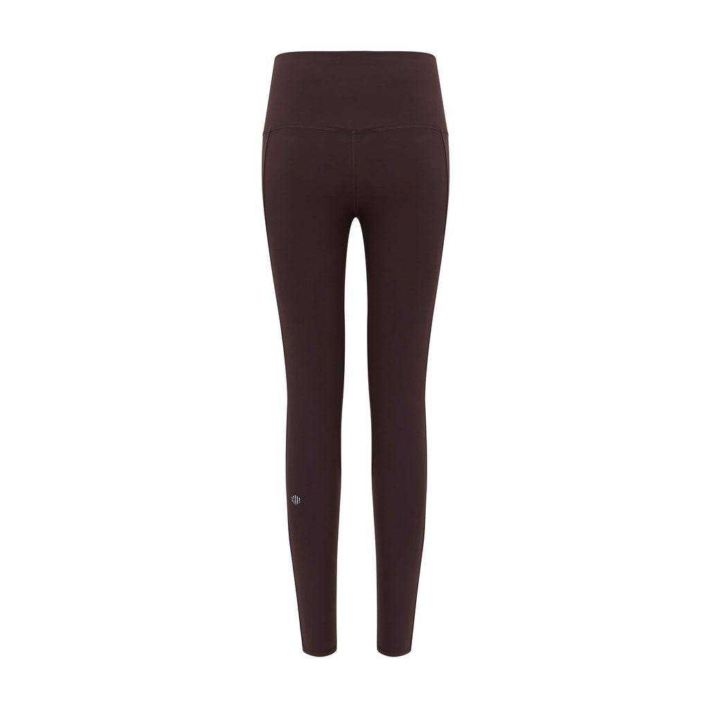 back of brown leggings