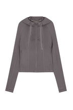 grey hoodie