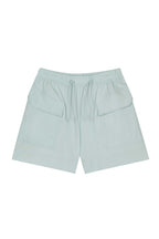 blue shorts