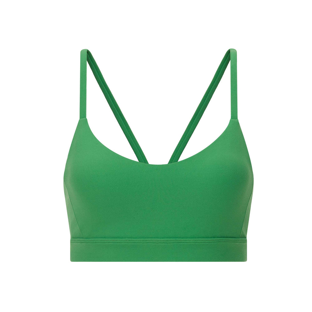 green sports bra