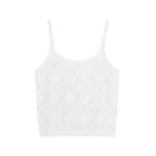 Flat lay of cream tank top.