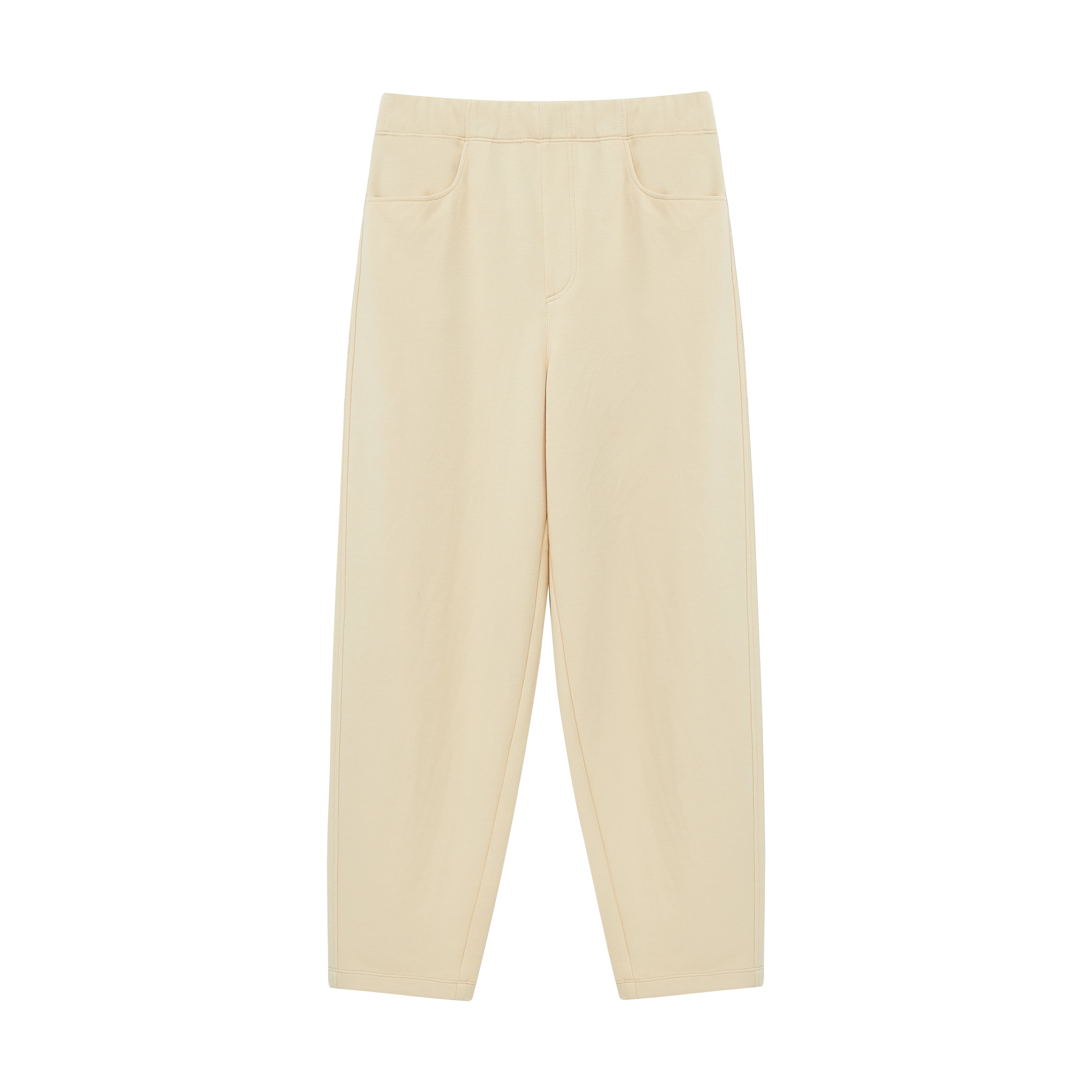 flat lay of the yellow pants