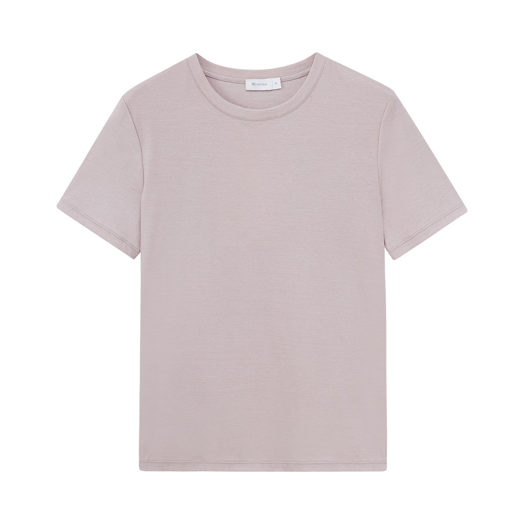 flat lay of pink Tee