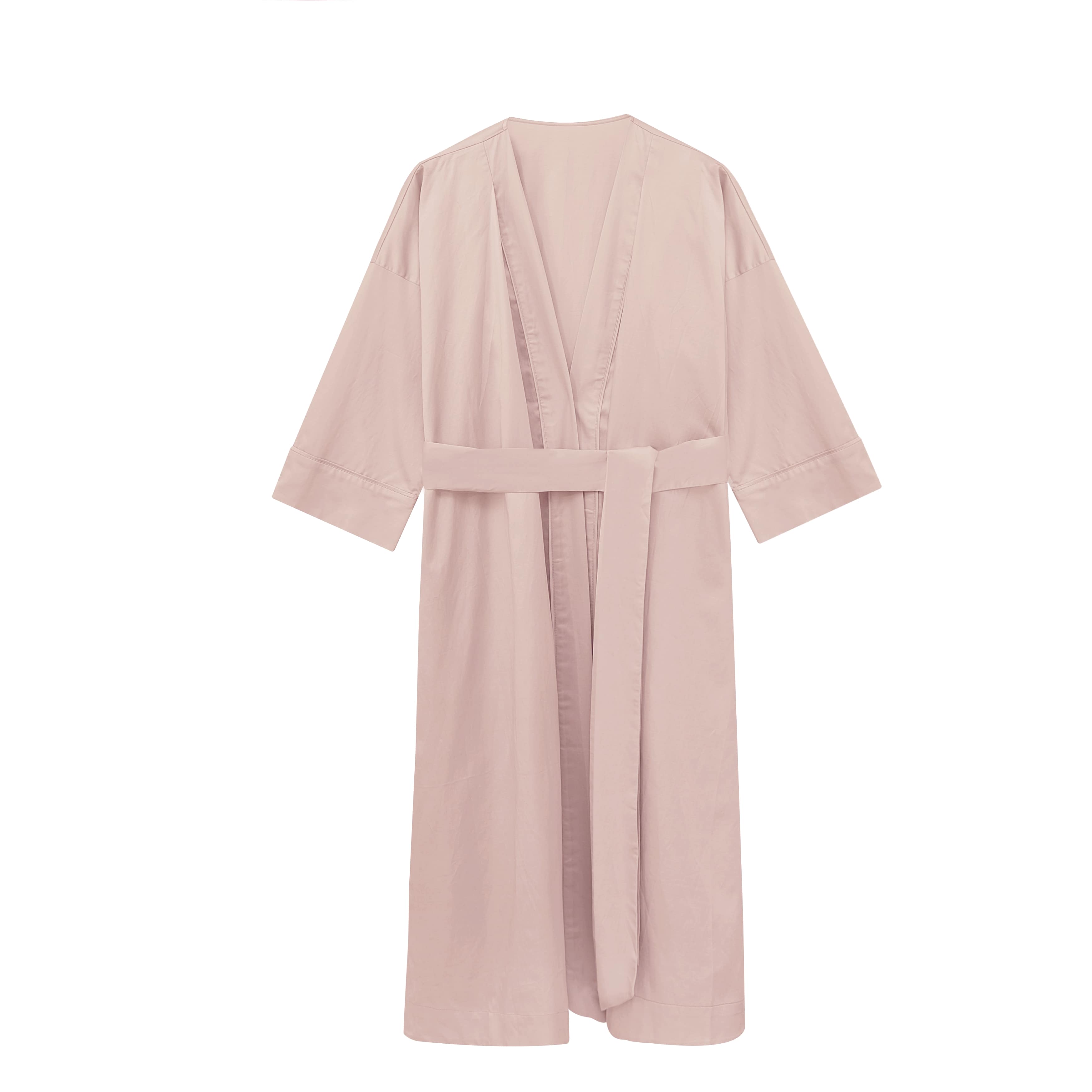 flat lay of light pink long pajama 