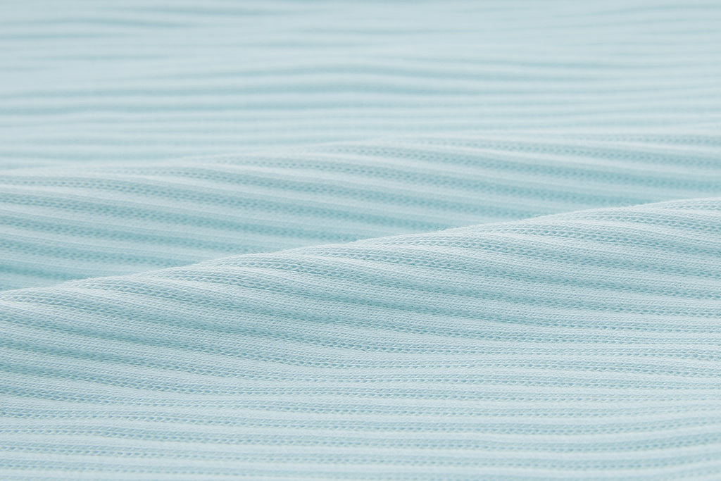 close of blue fabric