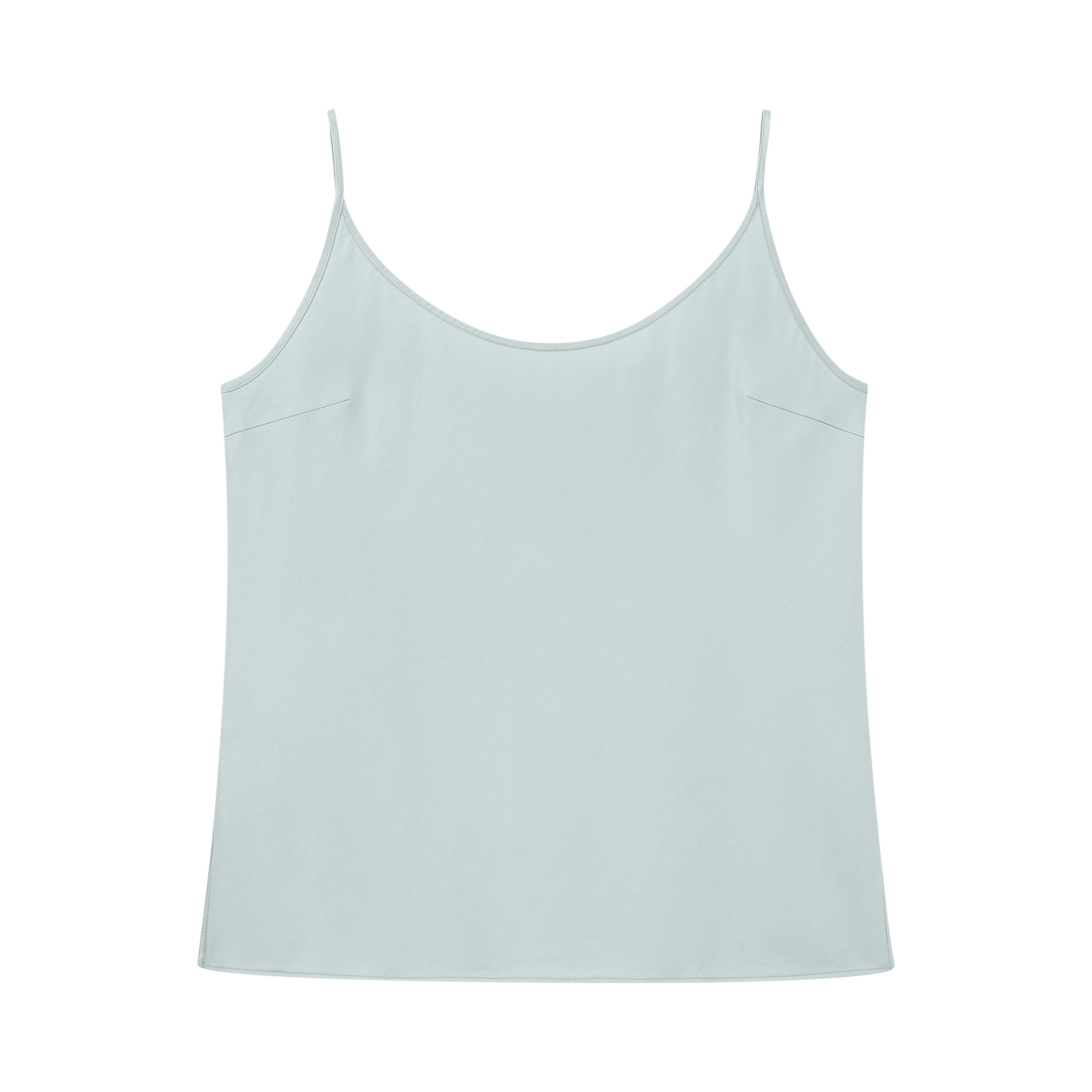 flat lay of blue blush camisole