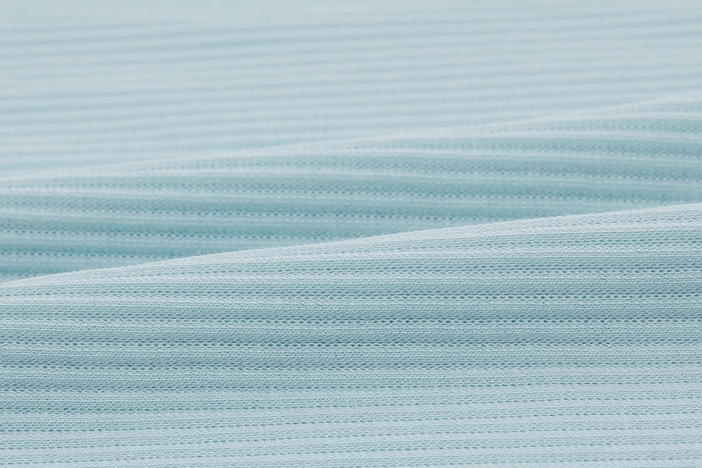 Swatch of pale blue fabric