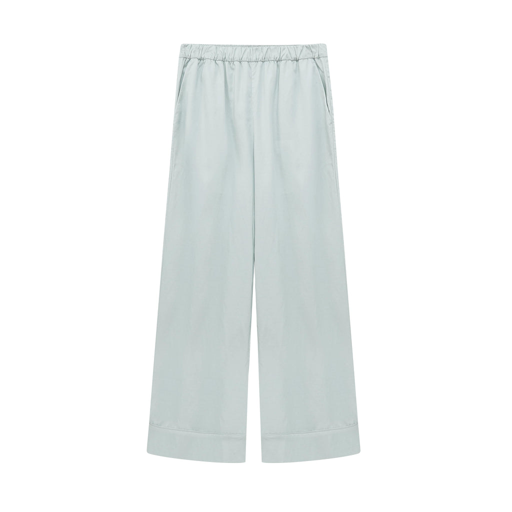 flat lay of blue blush pants