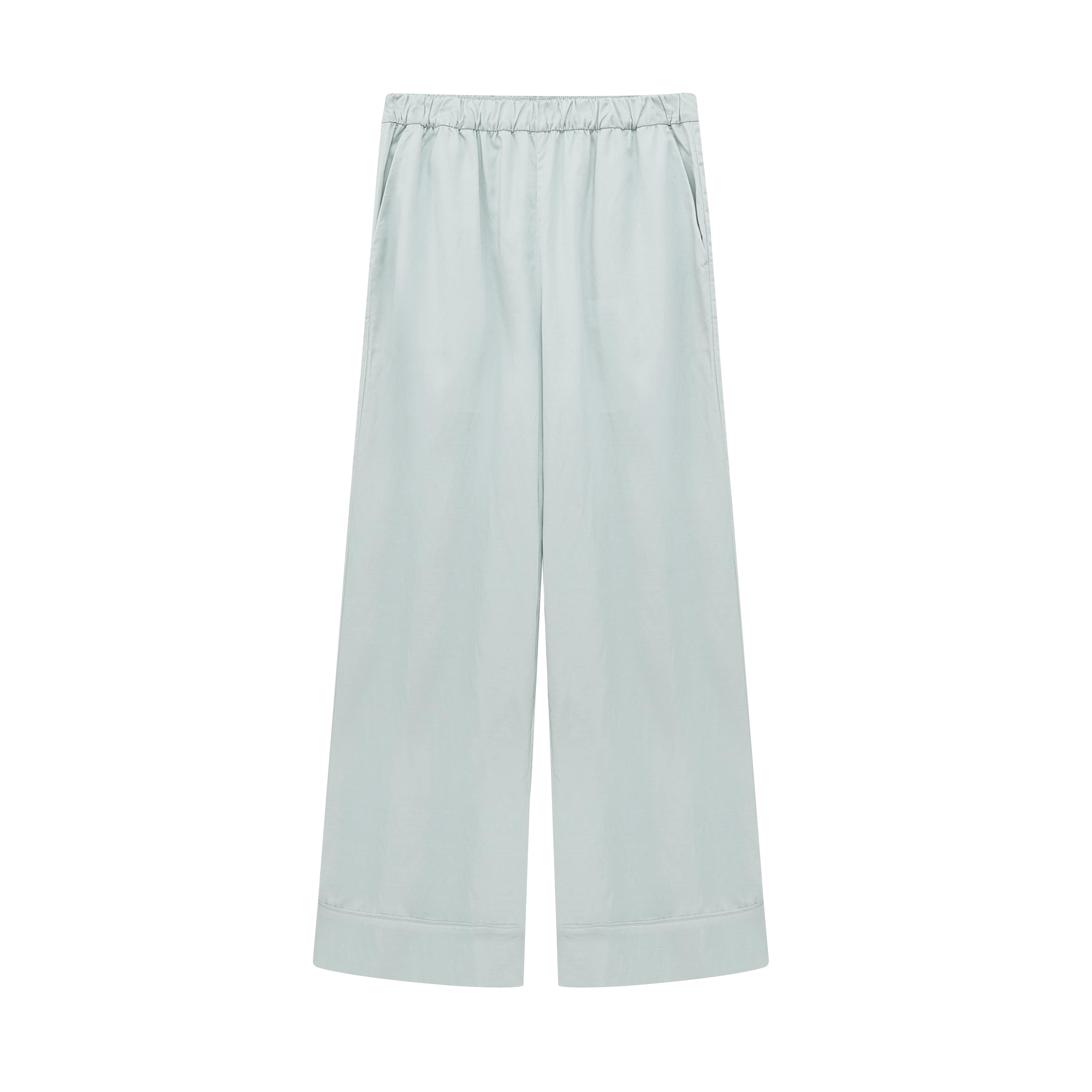 flat lay of blue blush pants