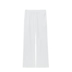 flat lay of the white pants