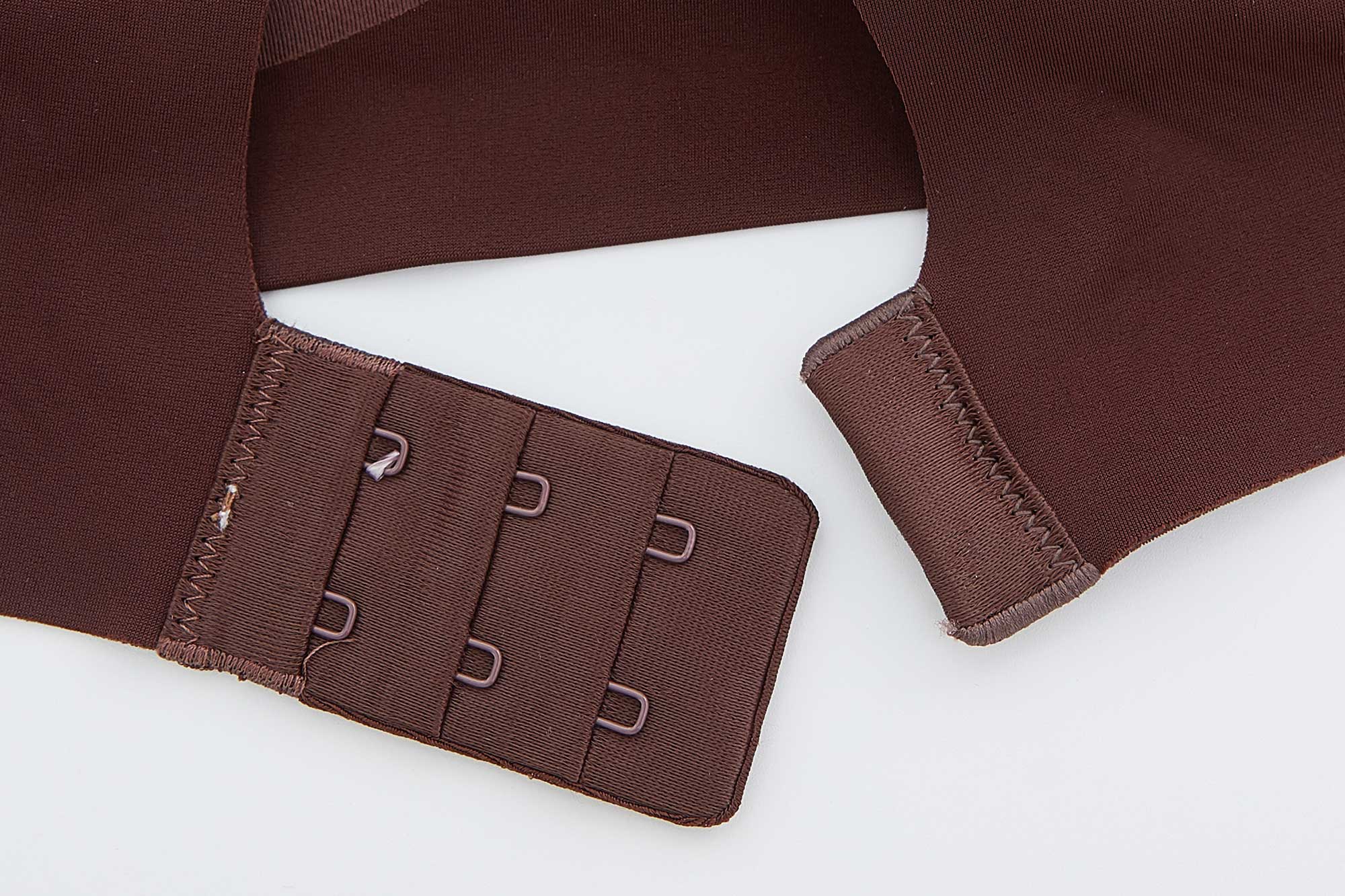 close look of bra clasps