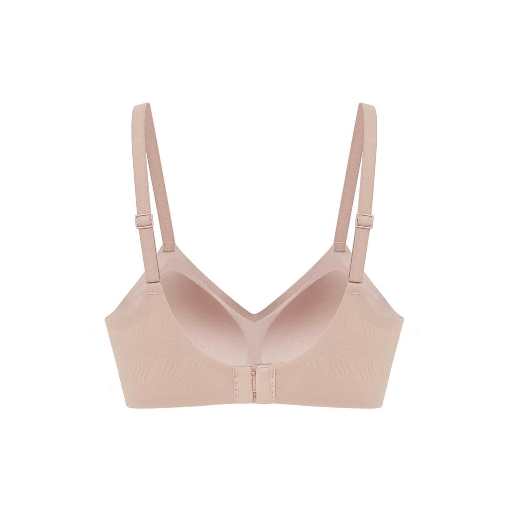 back of a light nude bra