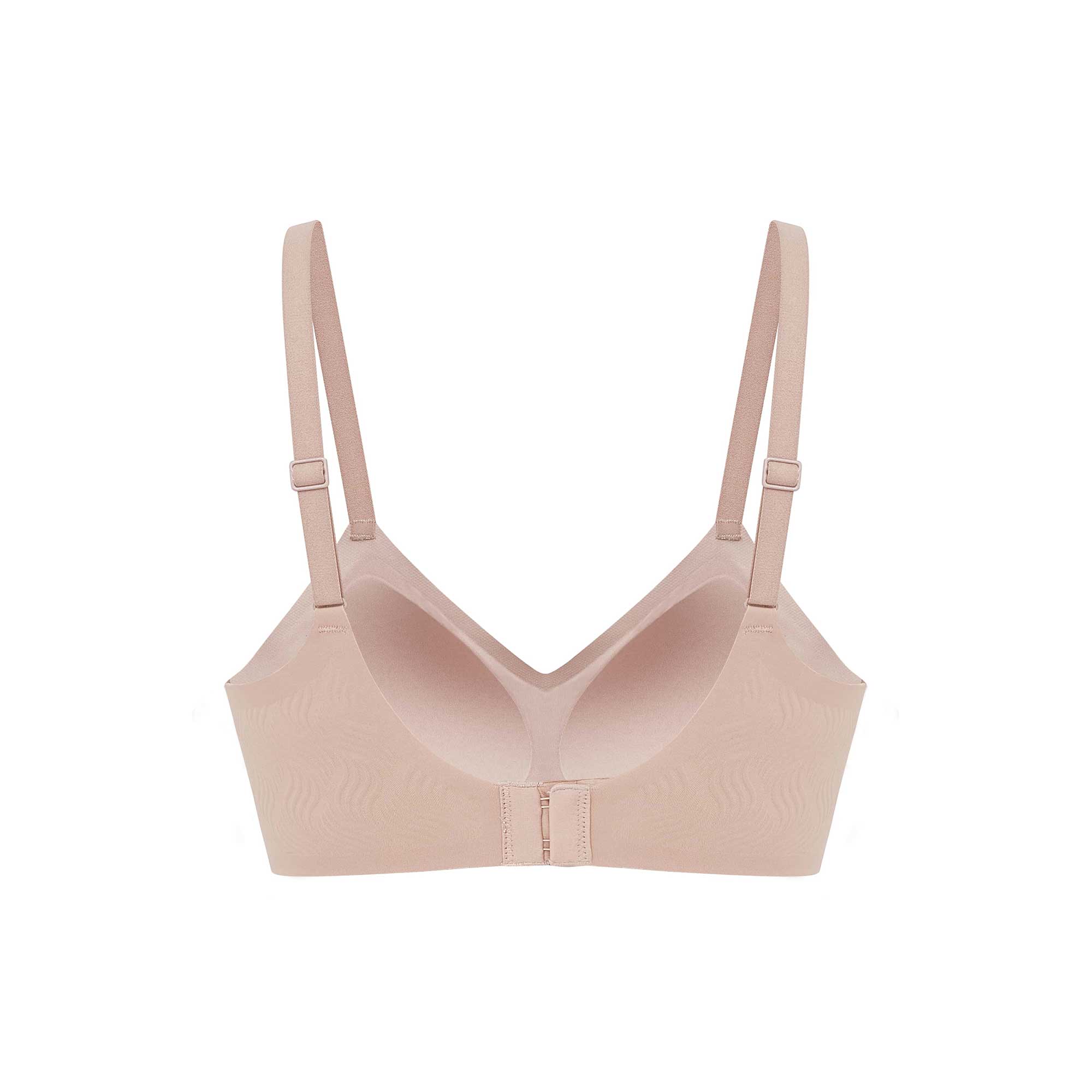 back of a light nude bra